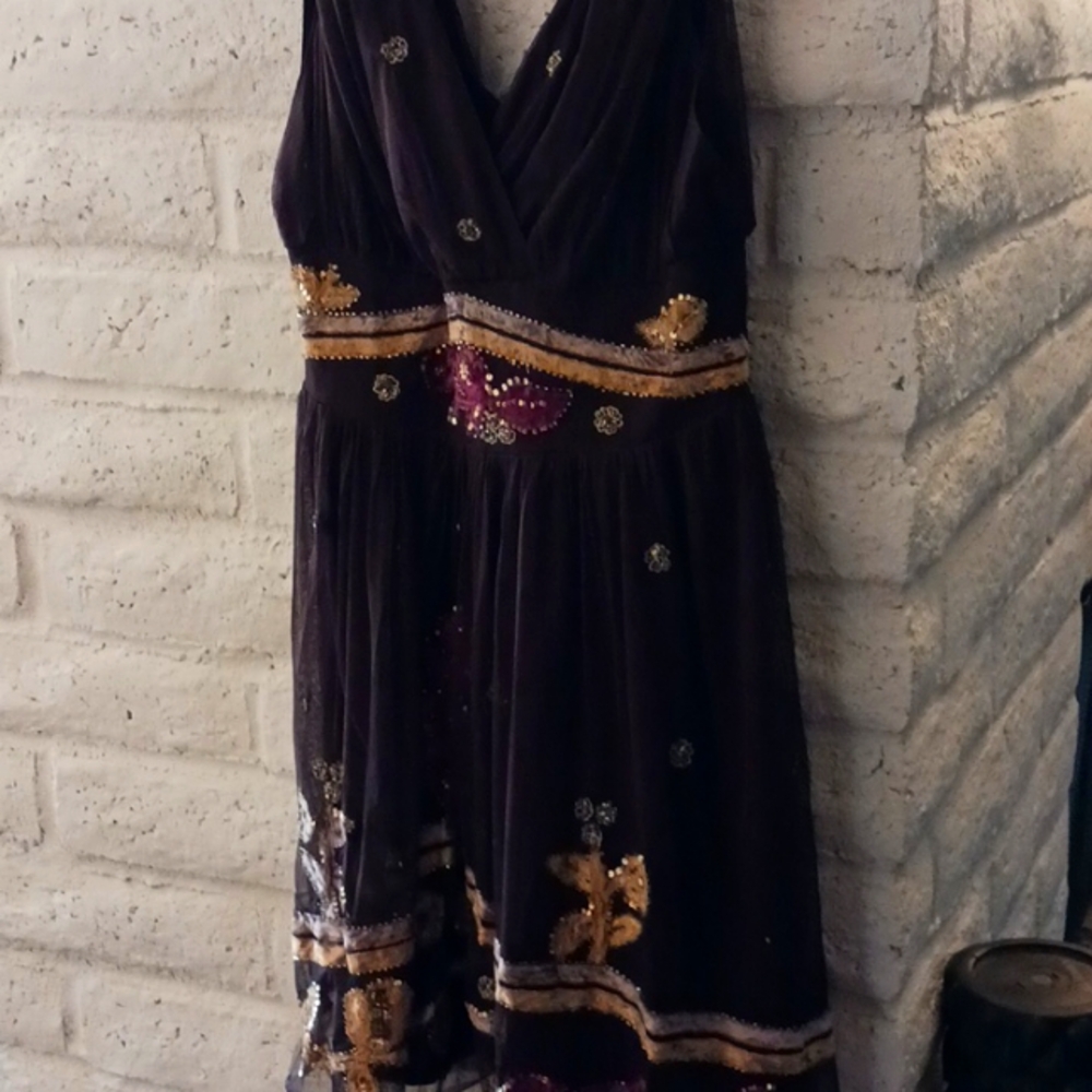 Vintage style Brown cocktail dress